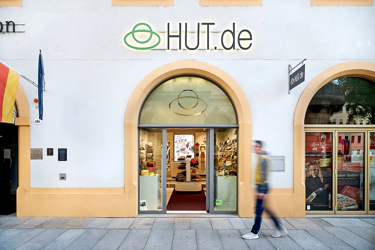 Innenaufnahmen des Hut.de-Stores in Dresden