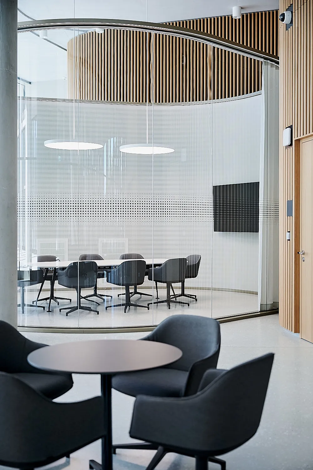 Innenarchitektur der neuen SAB-Zentrale in Leipzig