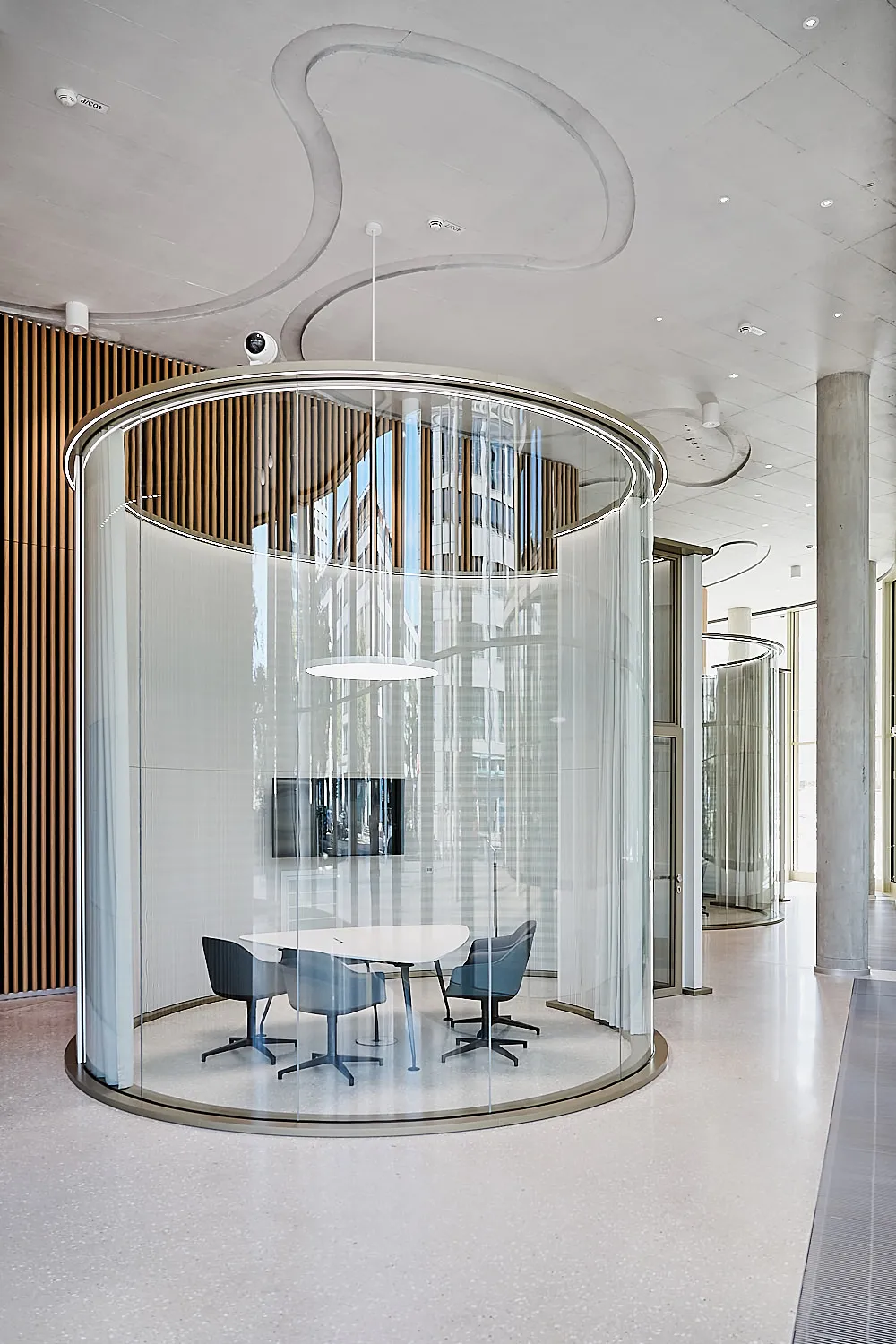 Innenarchitektur der neuen SAB-Zentrale in Leipzig